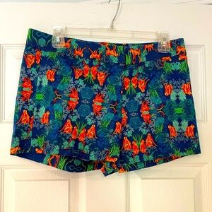 LAUREN GOLD monkey print shorts